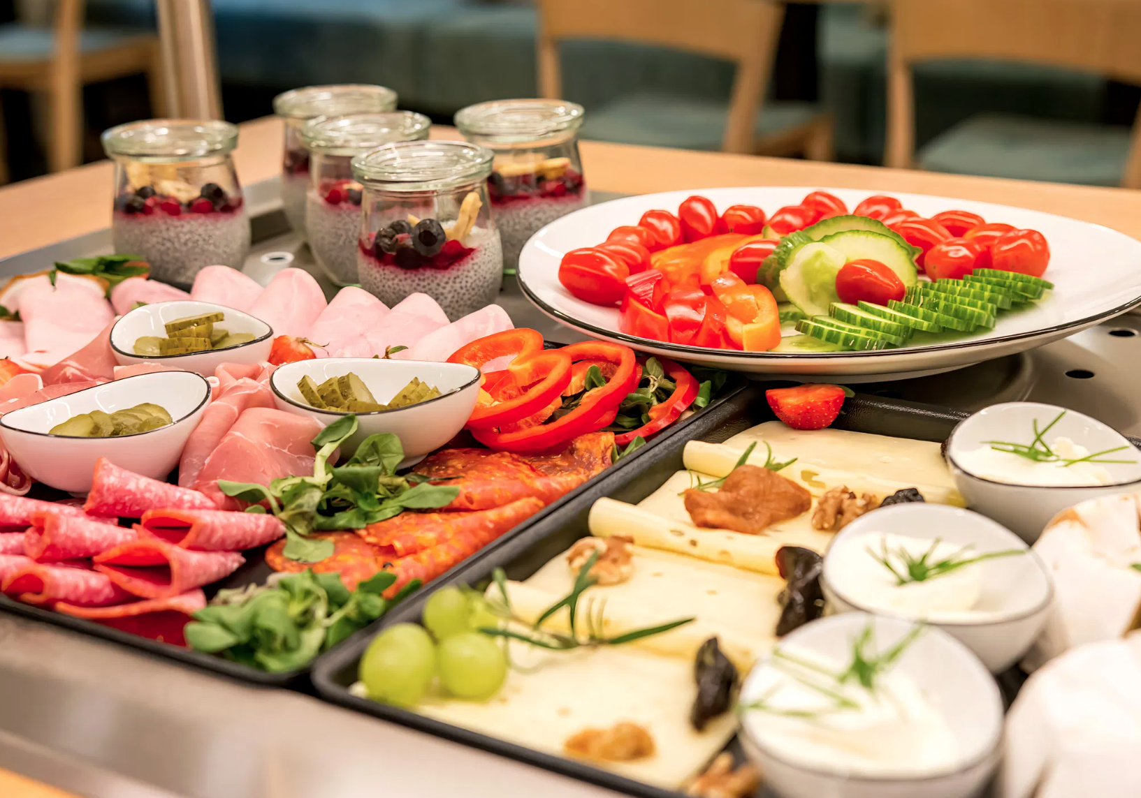 Frühstücksbuffet im Café der Alten Bäckerei
